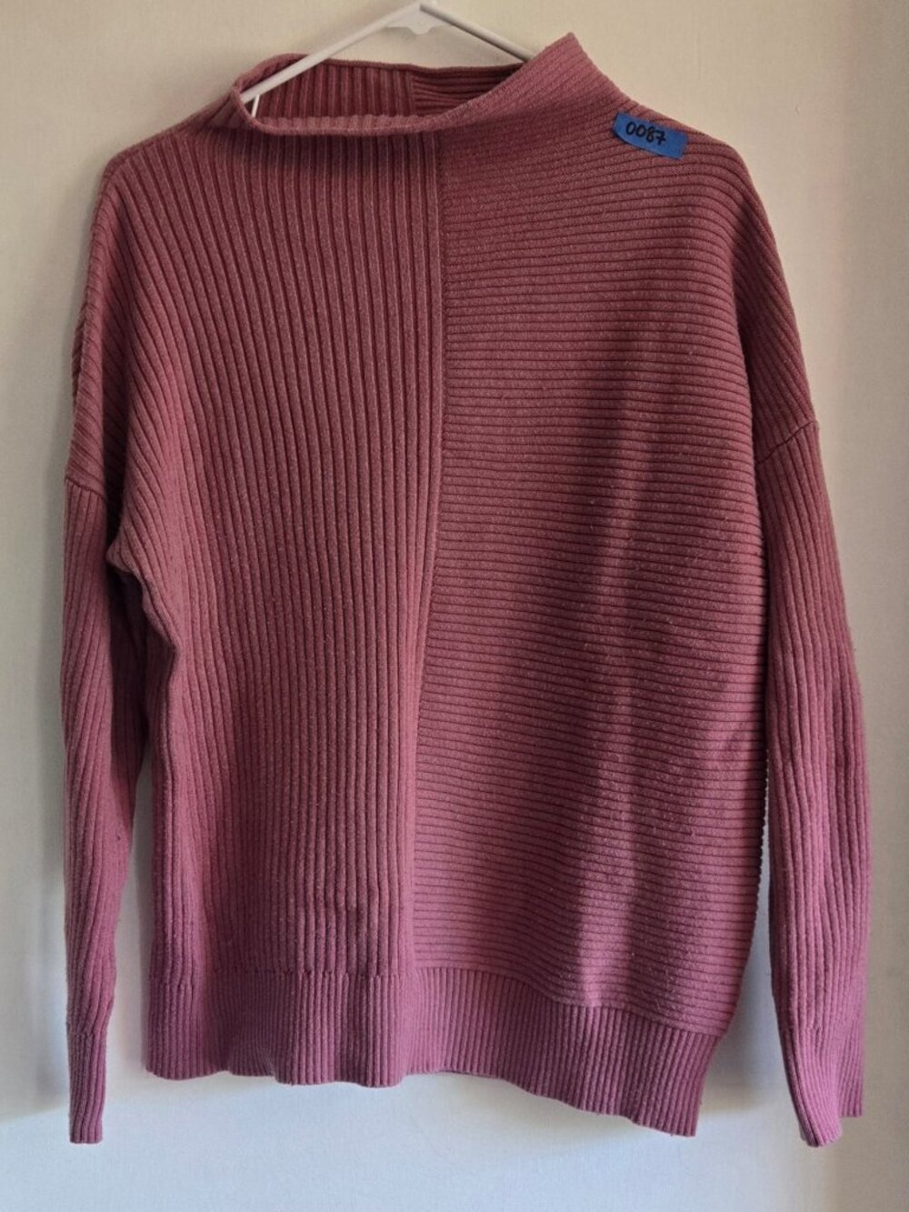 Pink Rolled Neck Sweater